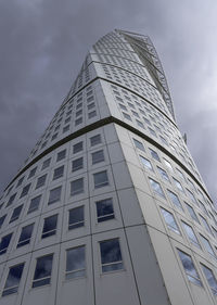 Low angle view of modern building against sky