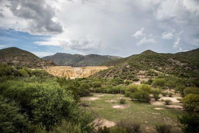 Scenic view of landscape against sky