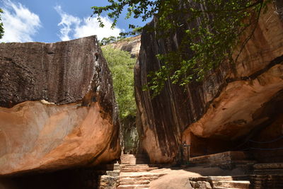 Rock formations in a valley