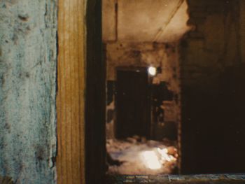 Close-up of old wooden door