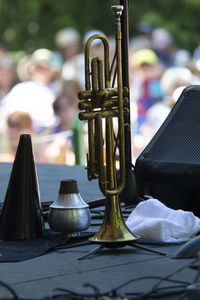 Trumpet on stage