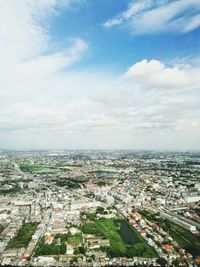 Aerial view of city