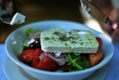 Close-up of salad in bowl