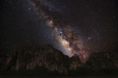 Star field against sky at night