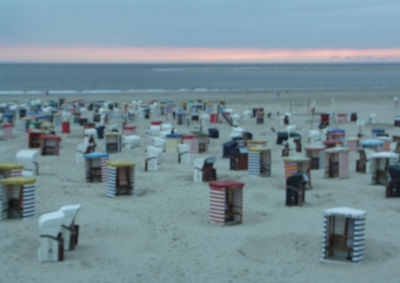 Panoramic view of beach against sky