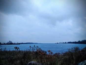 Scenic view of sea against sky
