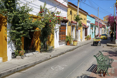 People walking on street in city