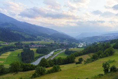 Scenic view of landscape against sky