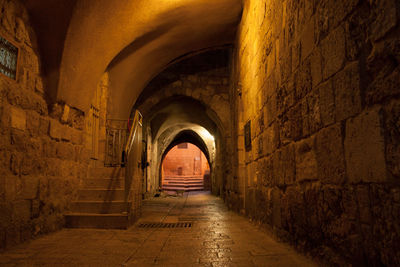 Corridor of old building