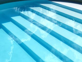 High angle view of swimming pool