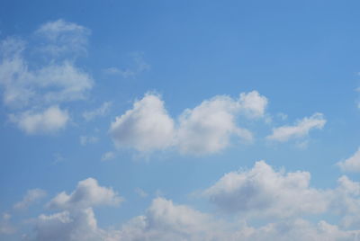 Low angle view of clouds in sky