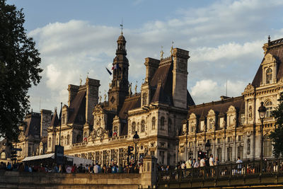 Low angle view of historical building against sky