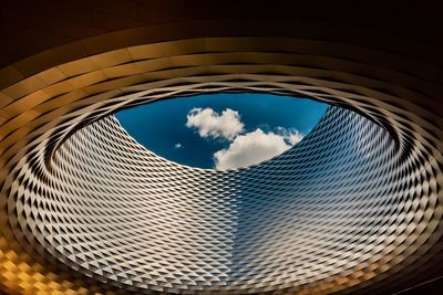 Low angle view of blue sky