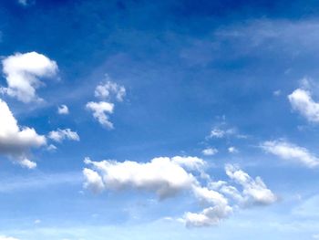 Low angle view of clouds in sky