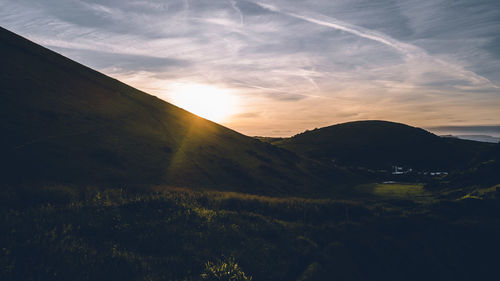 Sunrise at jurassic coast