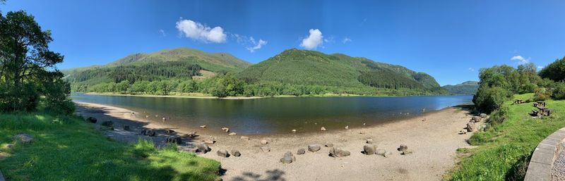 Panoramic view of beach against sky