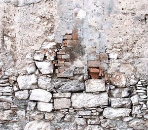 Close-up of stone wall