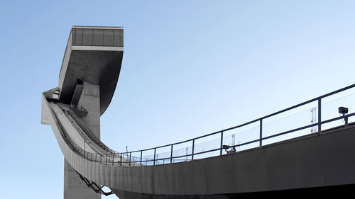 Low angle view of building against clear sky