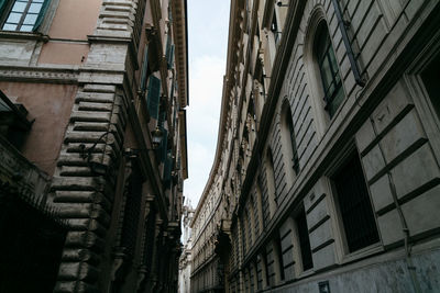 Low angle view of buildings against sky