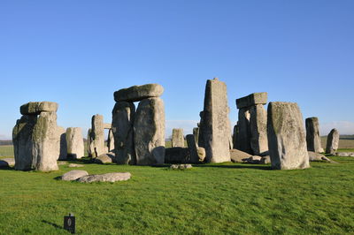 Stonehenge against clear sky