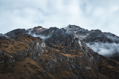 Scenic view of mountain against sky