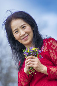 Portrait of a smiling young woman