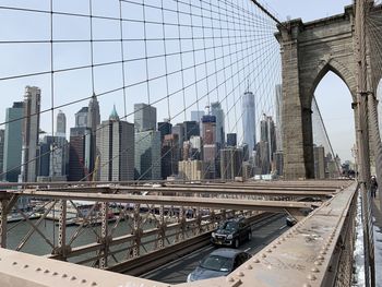 View of bridge and buildings in city