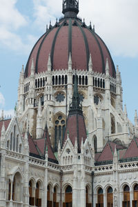 Low angle view of historical building against sky