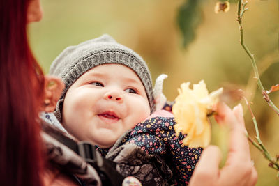 Portrait of cute baby girl
