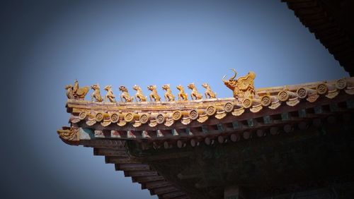 Low angle view of temple