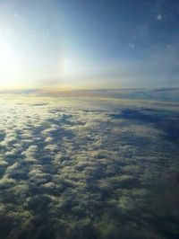 Scenic view of landscape against sky at sunset