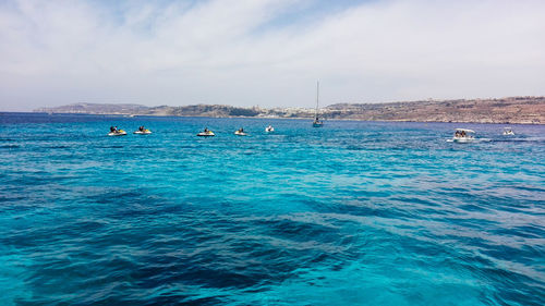 Scenic view of sea against sky