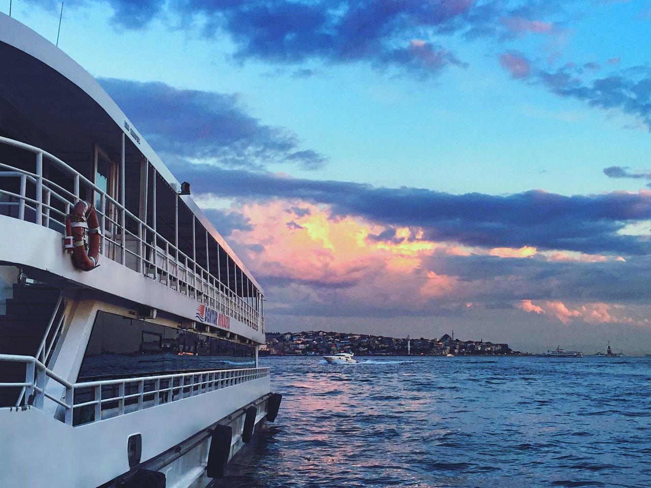 cloud - sky, sky, nautical vessel, mode of transport, transportation, sea, water, outdoors, cruise ship, no people, built structure, sunset, architecture, nature, day, building exterior, scenics, yacht