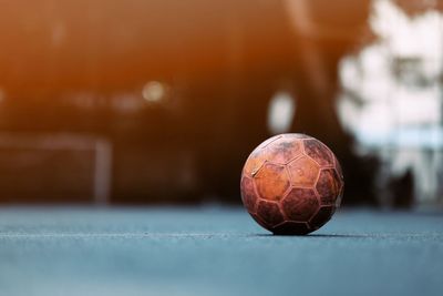 Close-up of ball on table