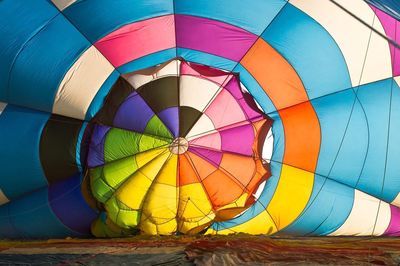 View of hot air balloon