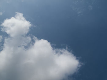 Low angle view of cloudy sky