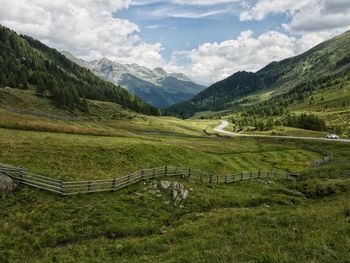 Scenic view of landscape against sky