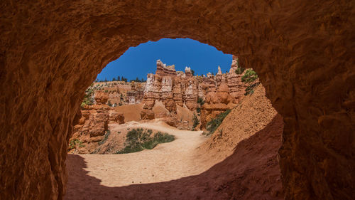 View of rock formations