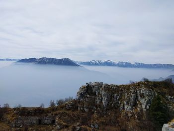 Scenic view of landscape against sky