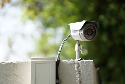 Close-up of cctv camera 