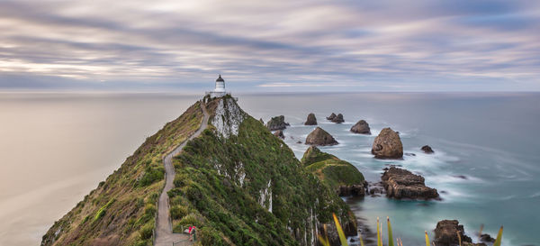 Panoramic view of sea against sky