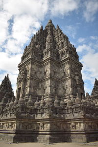 Low angle view of historical building against sky