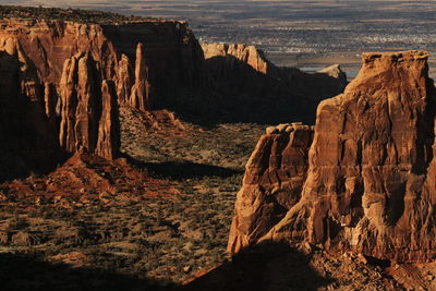 Rock formations at seaside