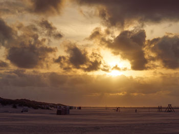 Sundown at the beach o juist