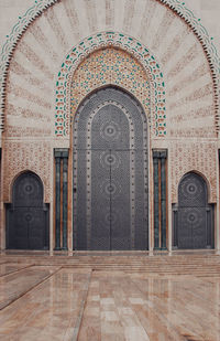 View of ornate door of building