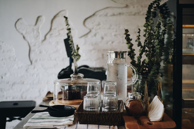 Close-up of coffee on table