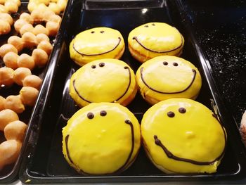 High angle view of various fruits in store