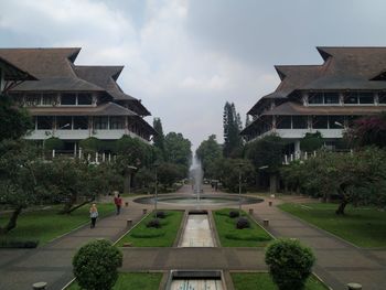 Buildings against sky in city