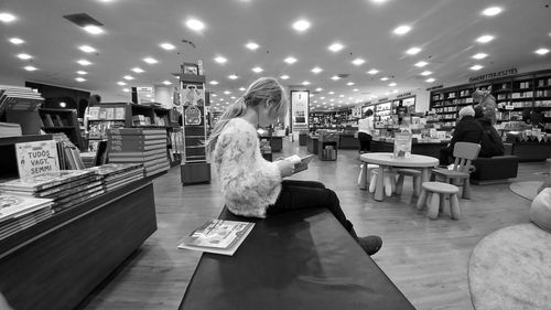 Woman in store