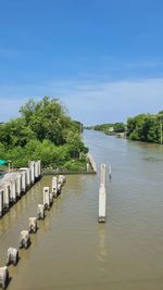 Scenic view of river against sky